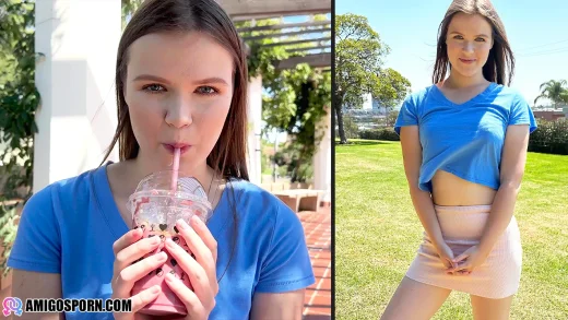 Ava Marina – 18 Year Old Ava Marina Gets Her Shaved Pussy Creampied